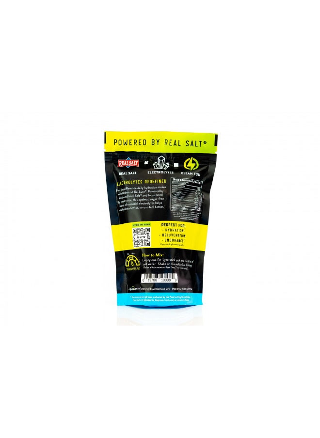 REDMOND Re-Lyte Electrolyte Drink Mix (Lemon Lime), 30 Stick Packs