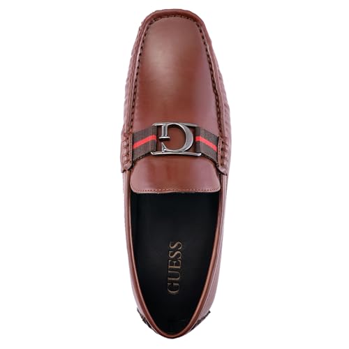 GUESS Men's Askers Loafer, Cognac, 8 - Image 5