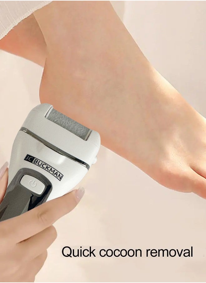 JC BUCKMAN - JC BUCKMAN Easy Pedi, Electric Foot Callus Remover Kit , Rechargeable, Portable Electronic Foot File Pedicure Tools - Image 1