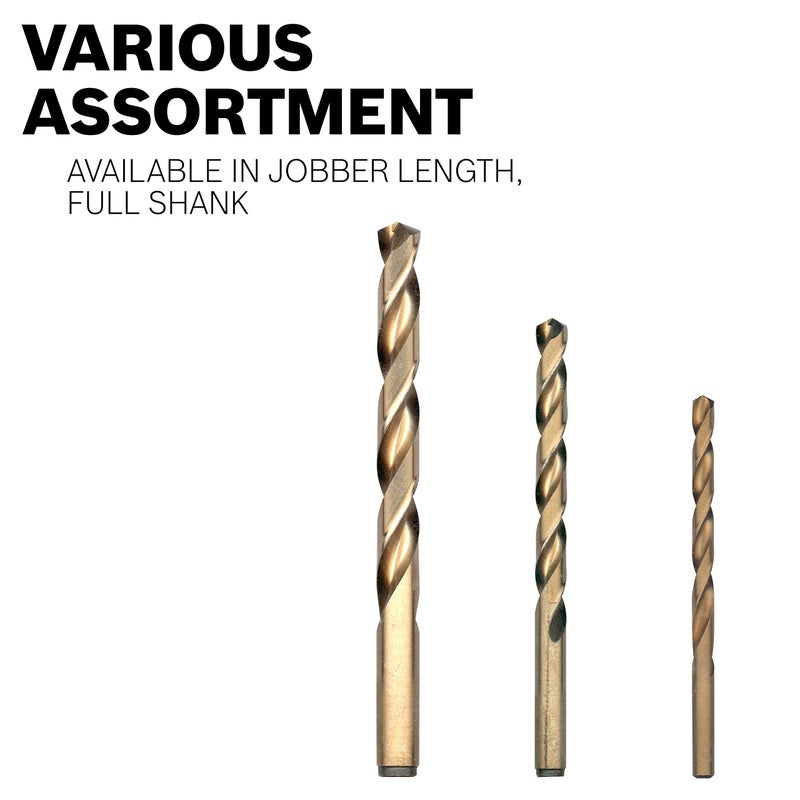 BOSCH CO2134 1-Piece 7/64 In. x 2-5/8 In. Cobalt Metal Drill Bit for Drilling Applications in Light-Gauge Metal, High-Carbon Steel, Aluminum and Ally Steel, Cast Iron, Stainless Steel, Titanium - Image 2