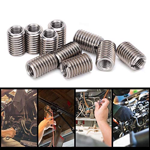 BORDSTRACT 10Pcs M12 to M8 Thread Reducer Nuts, Stainless Steel Repair Sleeve M8 Female Thread M12 Male Thread Conversion Kit Suitable for for Plumbing Connections Compressed Air Hydraulic Automobile - Image 3