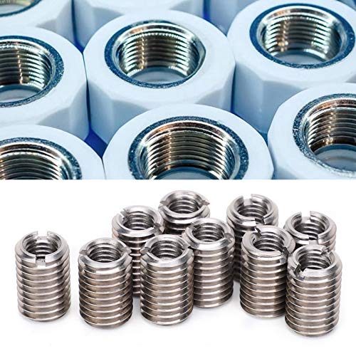 BORDSTRACT 10Pcs M12 to M8 Thread Reducer Nuts, Stainless Steel Repair Sleeve M8 Female Thread M12 Male Thread Conversion Kit Suitable for for Plumbing Connections Compressed Air Hydraulic Automobile - Image 5