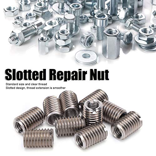BORDSTRACT 10Pcs M12 to M8 Thread Reducer Nuts, Stainless Steel Repair Sleeve M8 Female Thread M12 Male Thread Conversion Kit Suitable for for Plumbing Connections Compressed Air Hydraulic Automobile - Image 4