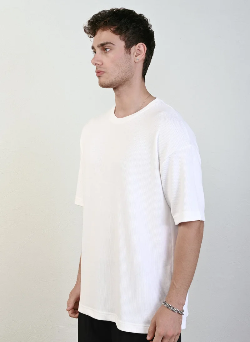 Marrakech Round Neck T-Shirt for Men – White