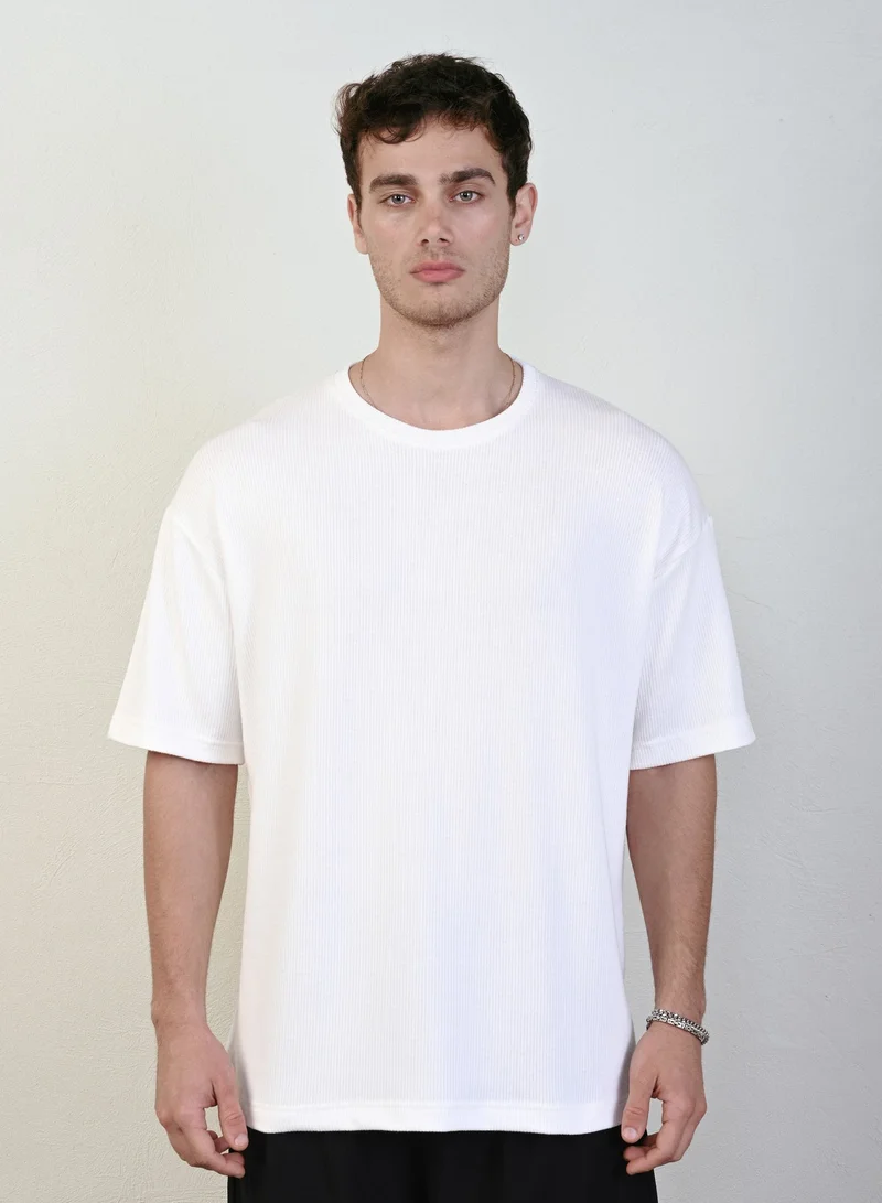 Marrakech Round Neck T-Shirt for Men – White