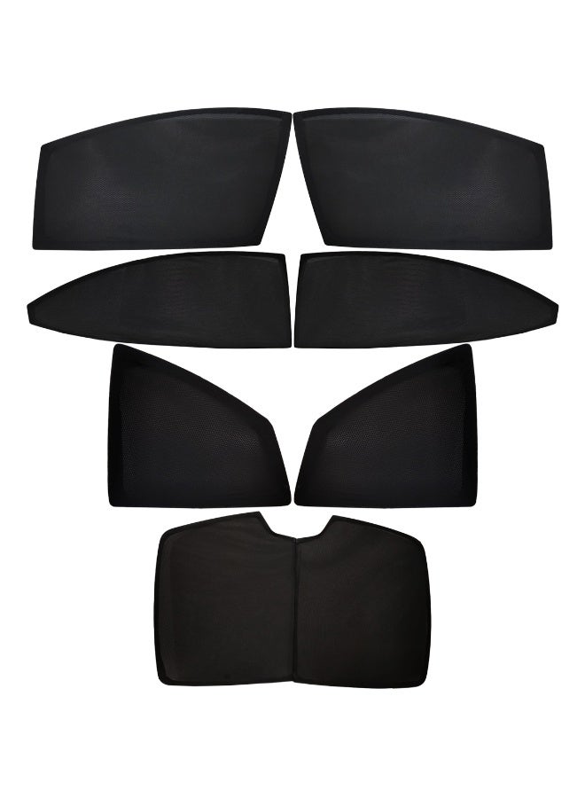 Car Sun Shade Set for   ACCENT 2018-2022   7 PCS Window Sunshade Mesh UV Protection Side Rear Front Window Cover Heat Reduction Privacy Screen Easy Fit Car Accessories - Image 4