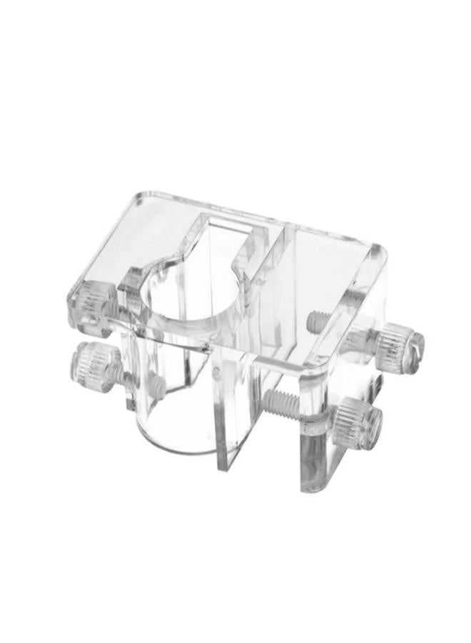 حامل أنبوب ماء حوض السمك من الأكريليك، مشبك تثبيت أنبوب الماء الكبير - قطعة واحدة - Image 2