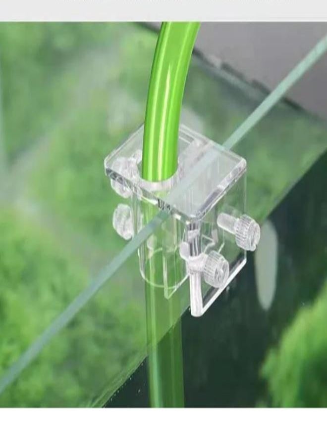 حامل أنبوب ماء حوض السمك من الأكريليك، مشبك تثبيت أنبوب الماء الكبير - قطعة واحدة - Image 3