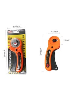 Y&D 45mm Round Rotary Cutter With 5 Blades Orange  - Image 3