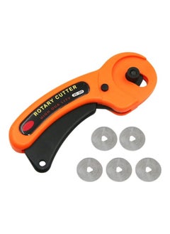Y&D 45mm Round Rotary Cutter With 5 Blades Orange  - Image 1