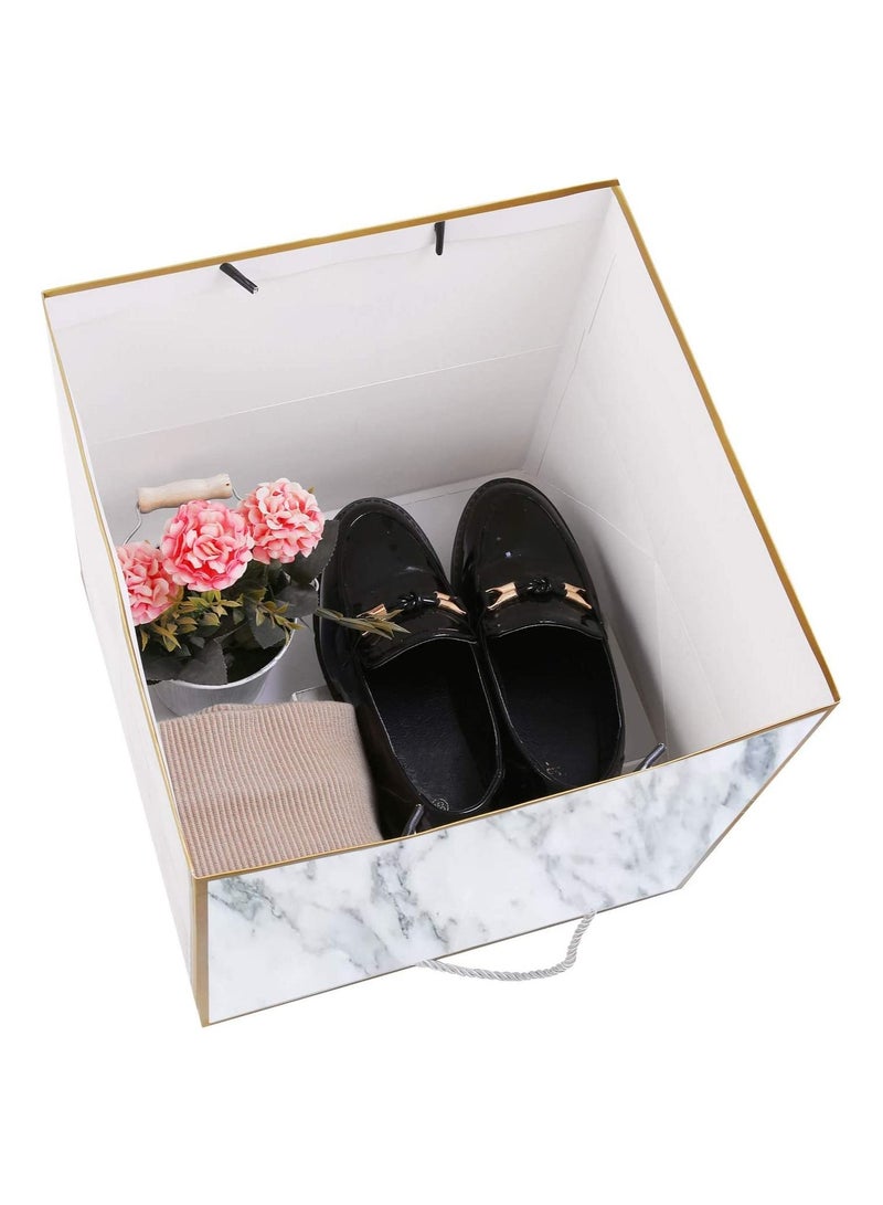 21x22x17cm Murabba Superior Marble Extra Large Gift Bag Square  Wedding Gift Bags Large Size Reusable Gift Bags Large Birthday - Image 5