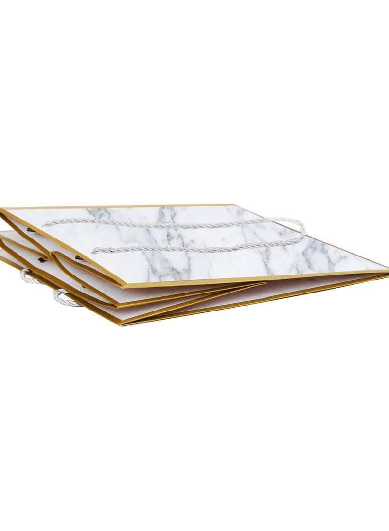 21x22x17cm Murabba Superior Marble Extra Large Gift Bag Square  Wedding Gift Bags Large Size Reusable Gift Bags Large Birthday - Image 3