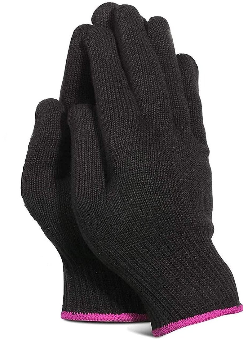ORiTi 2 Pieces Heat Resistant Styling Gloves Hand Protection Thermal Gloves Hair Accessories  - Image 1