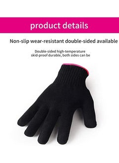 ORiTi 2 Pieces Heat Resistant Styling Gloves Hand Protection Thermal Gloves Hair Accessories  - Image 4