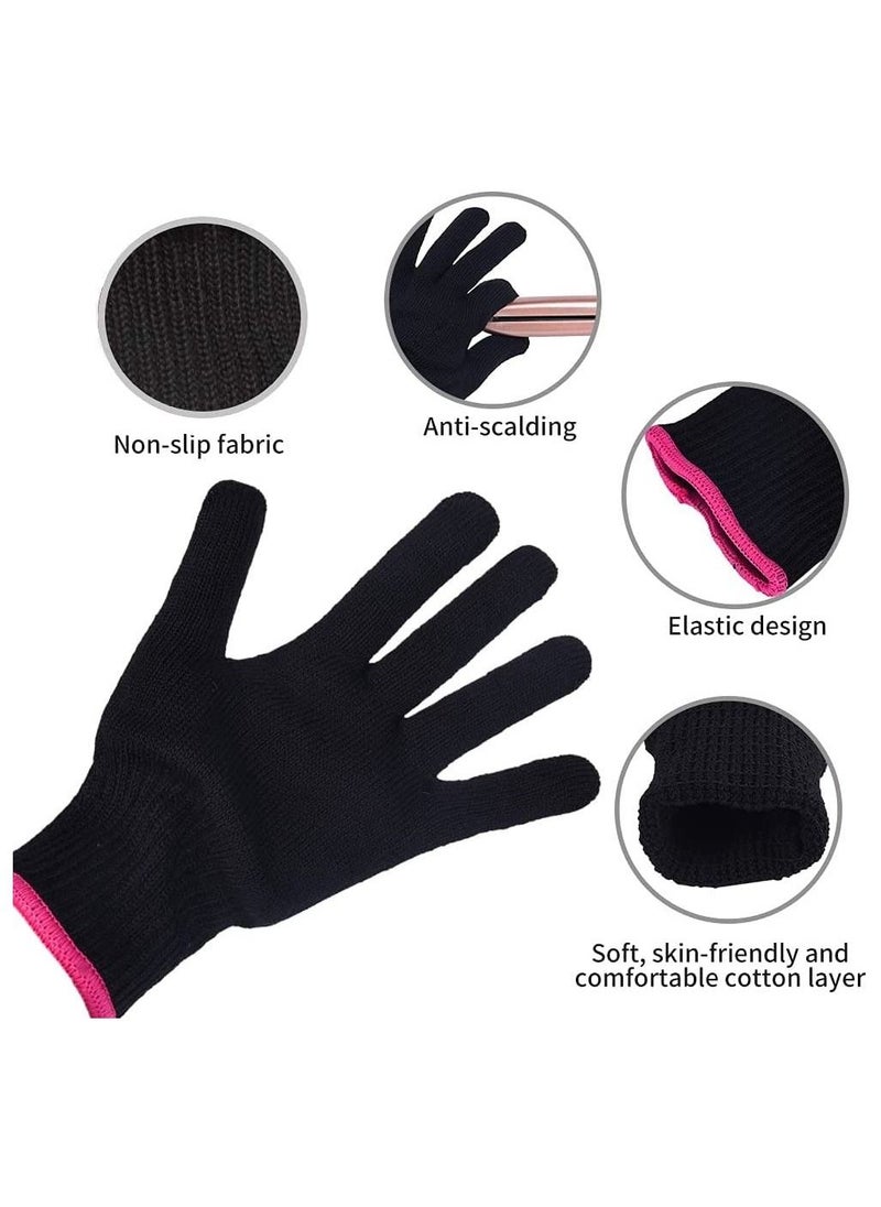 ORiTi 2 Pieces Heat Resistant Styling Gloves Hand Protection Thermal Gloves Hair Accessories  - Image 5