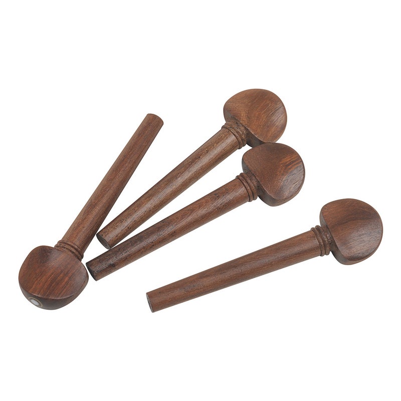 OUD Wood String Pegs with Fish Eye Design, 12 Pieces - Redwood Accessories for Musical  Instruments - Image 3