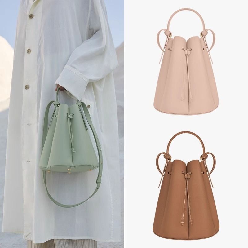 French Niche Design Polene Petal-Shaped Bucket Bag Commuter Crossbody Shoulder Bag For Women - Image 2
