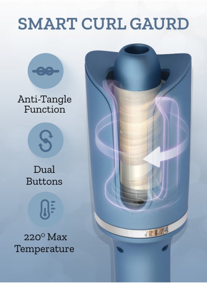 Couture Hair Pro Automatic Hair Curler - Premium Quality Hair Curler Metallic Blue  - Image 3