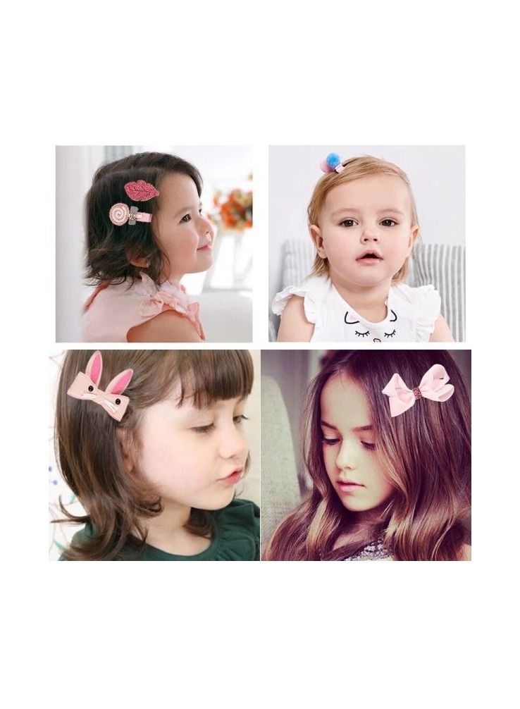 AS SEEN ON TV 18-Piece Set Soft Fabric Princess Girl’s Headdress Set Clutches Claw Clips Pins For Birthday Gift Accessories set - Image 3