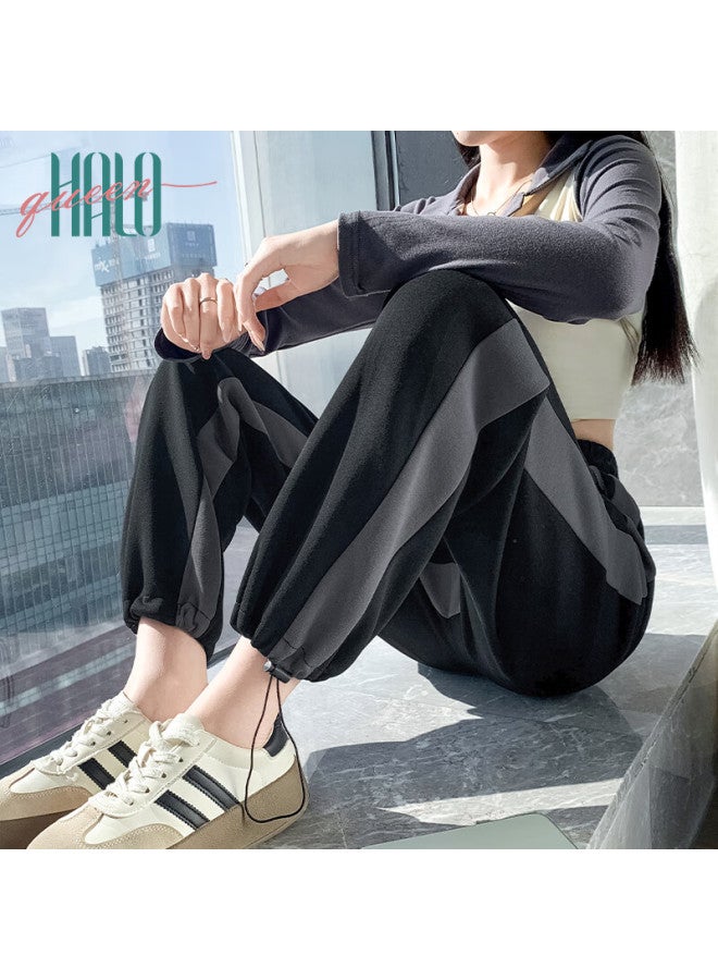 HALOQUEEN Halo Queen Wide-leg Pants For Women, Autumn Style, Wide And Slimming, Pear-shaped Body Shaping, Straight-leg Sports Pants H137r1878 - Image 5