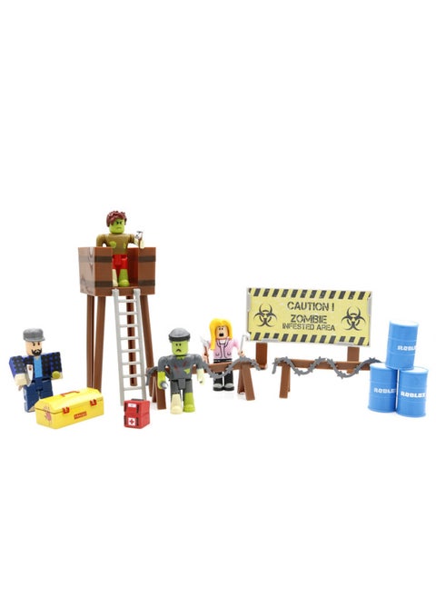 Roblox Virtual World Series 26 Building Blocks Figures Accessories Anime Game Peripheral Handheld Models Toys-Color:Zombie Attack: Bag (0.15kg)