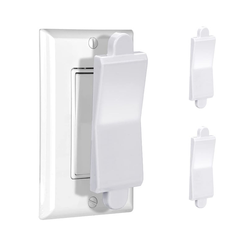 Magnetic Light Switch Guard Cover Light Switch Guard Light Switch Blocker Light Switch Lock Switch Cover Guard Child Proof Light Switch Cover Guard White2 Piece