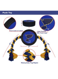 Dog Rubber Toy Tough Rubber With HeavyDuty Dog Rope Tug Toy. Nhl St. Louis Blues Puck Toy For Dogs & Cats. Play Hockey With Your Pet With This Licensed Dog Puck Rubber Cool Toy! - pzsku/Z7DA24695B0204C590841Z/45/_/1726220096/fad0bdd4-374f-4013-8b46-26b2df0301c2