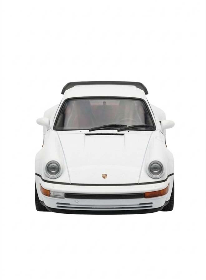 Welly Porsche 911 Turbo Diecast Model Car – 1:24 Scale White Vintage Sportscar Replica - Image 3