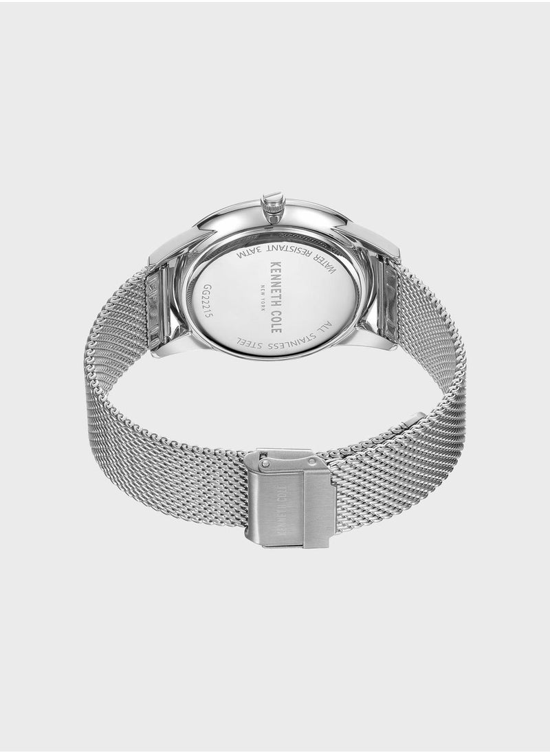 Kenneth Cole - Stainless Steel Analog Watch - Image 1