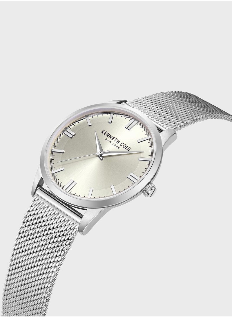 Kenneth Cole - Stainless Steel Analog Watch - Image 1