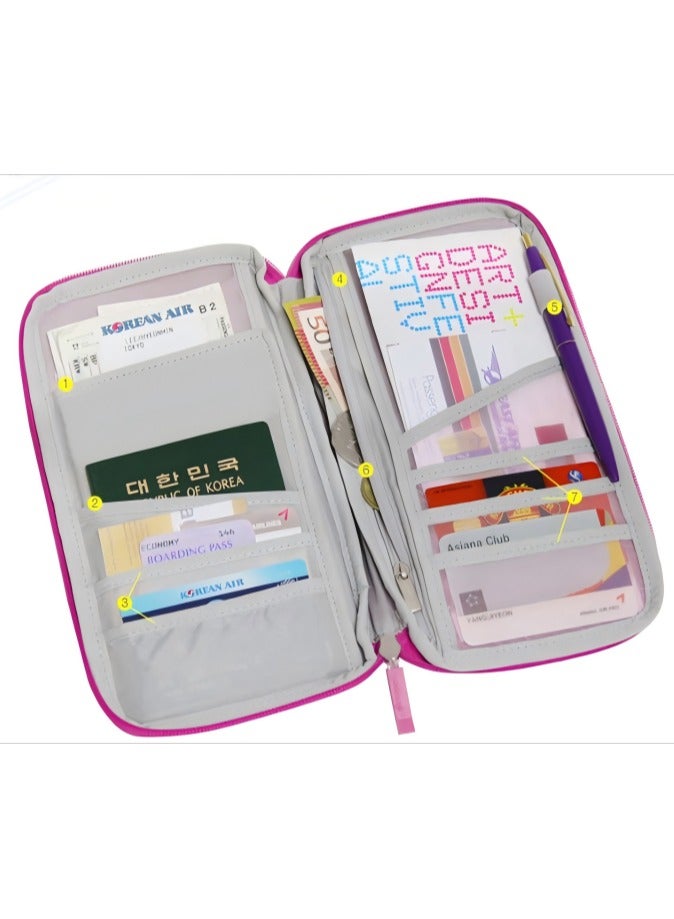 Passport Holder , Women Passport Wallet, Travel Essentials Premium Wallets, Waterproof Passport Holders Bag for Men Traveling, Travel Document Organizer Credit Cards Case  - Image 4