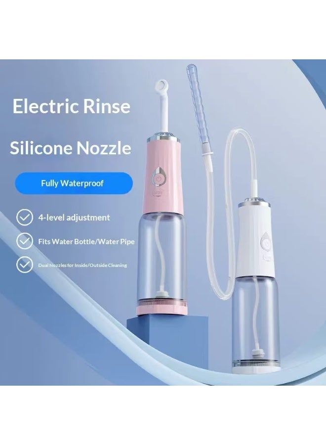 HYH Portable Electric Bidet Sprayer, 4 Modes & Dual Silicone Nozzles, IPX7 Waterproof Personal Hygiene Wash for Postpartum, Baby Care & Hemorrhoid Relief - Image 2