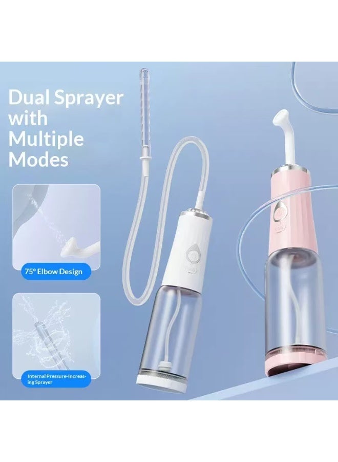 HYH Portable Electric Bidet Sprayer, 4 Modes & Dual Silicone Nozzles, IPX7 Waterproof Personal Hygiene Wash for Postpartum, Baby Care & Hemorrhoid Relief - Image 3
