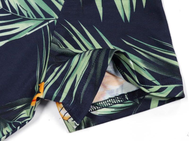 HUHOT Beach Dress Maxi with Pockets Hawaiian Long Dresses for Women Vachation Tropical Resort Wear Green Flowy 2025 - Image 5