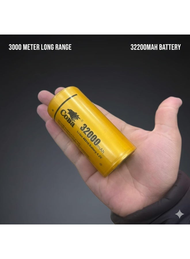 كوبا مصباح COBA CB-G971 المحمول ذو الإضاءة القوية مزود ببطارية 46950، ووظيفة بنك الطاقة، ومقبض قابل للطي - Image 2
