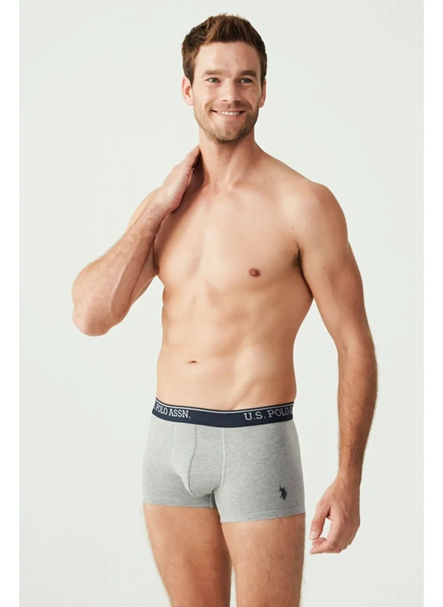 يو اس بولو اسن 80263 Men's Navy-Grey-Indigo 3-Pack Boxer