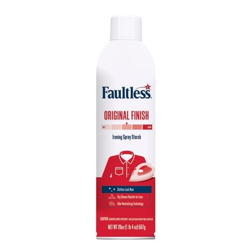Faultless Original Ironing Spray Starch 567g, Gives Stiff and Crisp Finish, Wrinkle-Free, Dry Cleaner Results at Home, Odor-Neutralizing, Easy Iron Aid, Imported from USA - Image 1
