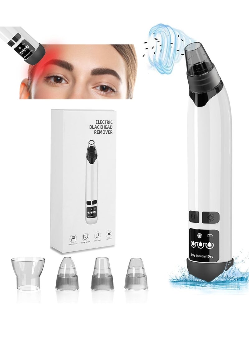 General Multifunctional Blackhead Remover Pore Vacuum Heating, Electric Acne Blackhead Remover Tool, 4 Types of Suction Power with LED Display, Rechargeable Acne Remover Tool Kit  - Image 1