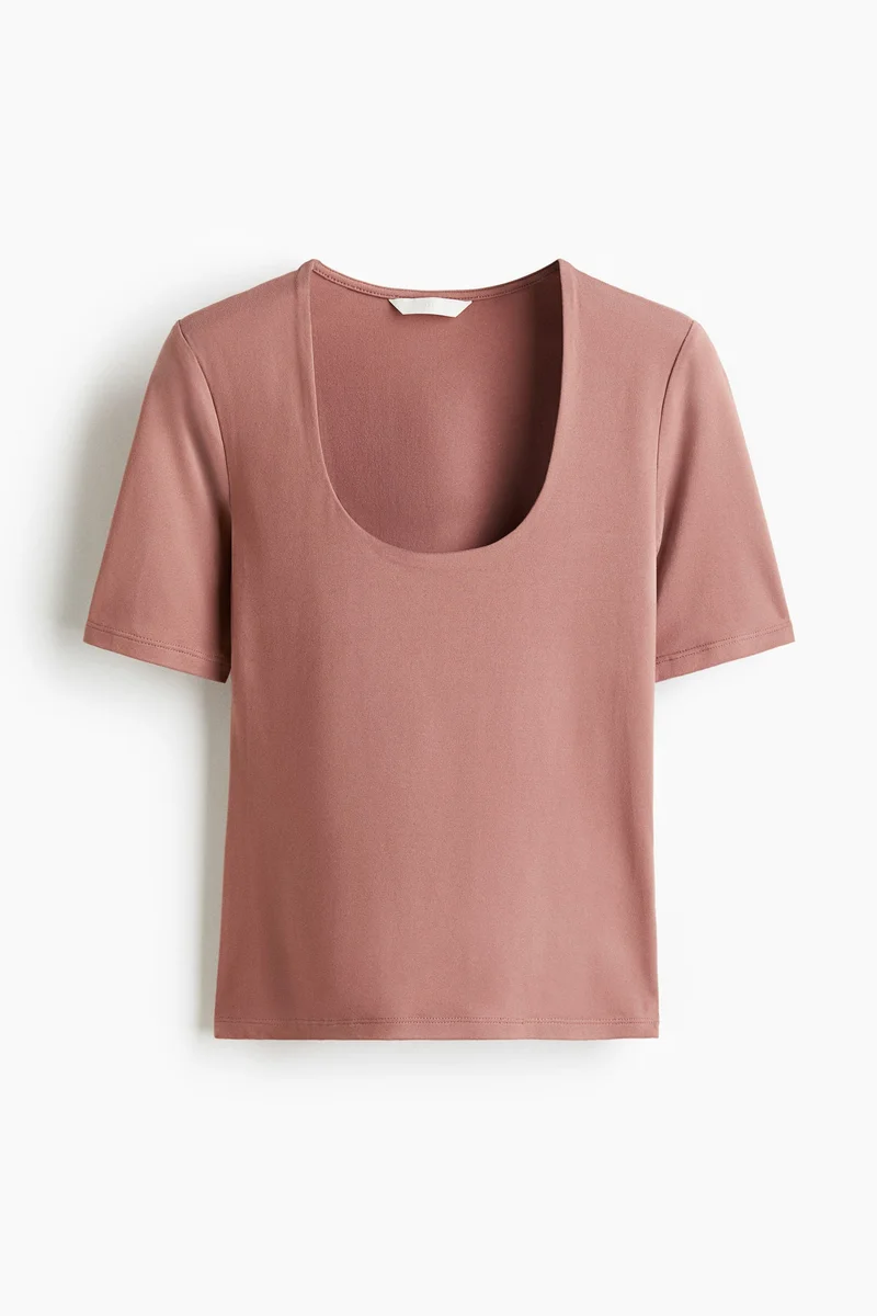 اتش اند ام بلوزة بقبة مربعة