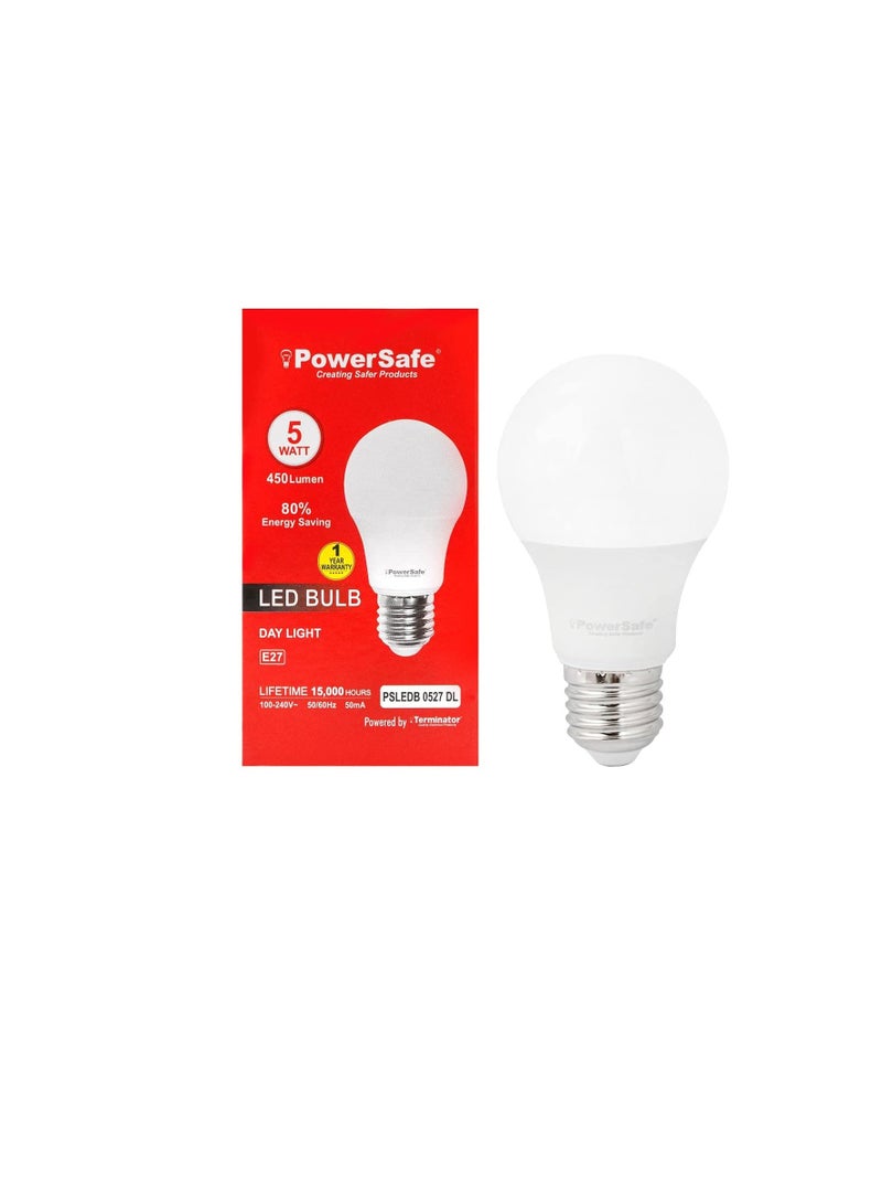 باور سيف PowerSafe موفر للطاقة 5 وات LED لمبة 450 لومن ضوء النهار حامل E27 مع حزمة حماية من زيادة التيار 10 - Image 2