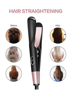 General Hair Straightener Flat Curler: Hair Straightener and Curler 2 in 1 - Twist Hair Straightener Curler Combo for Curly Wavy Straight Women's Hair  - Image 2