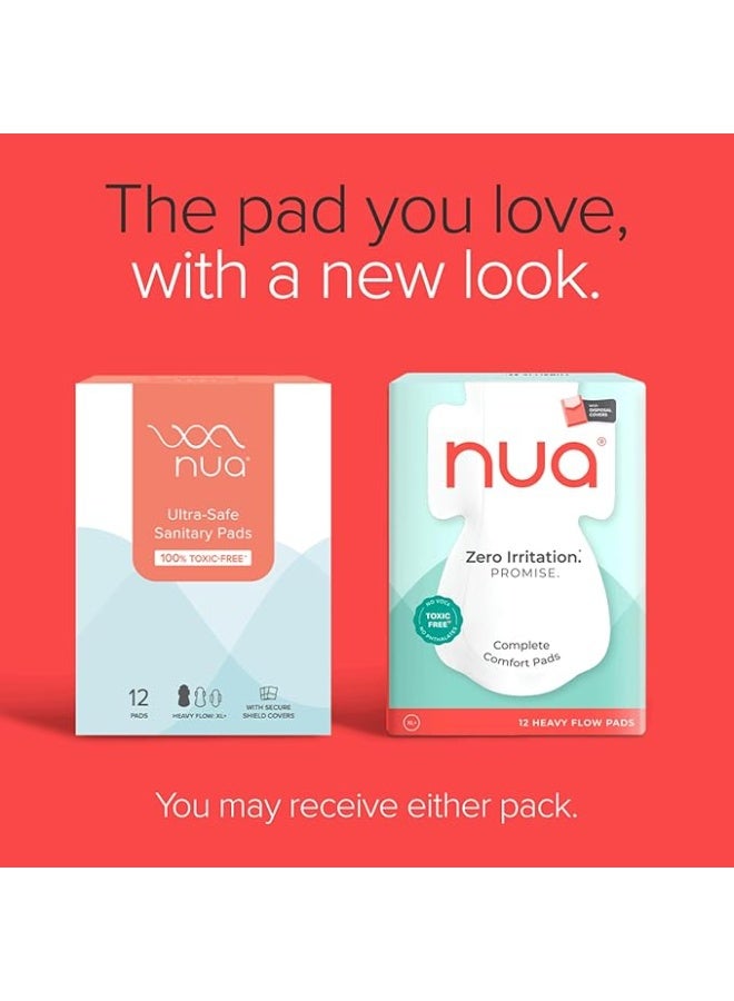 نوا فوط صحية نوا كومبليت كومفورت - مصممة للبشرة الحساسة | عبوة من 12 فوطة للتدفق الغزير، مع أغطية للاستخدام مرة واحدة | لا تسبب أي تهيج | حماية مريحة طوال اليوم | رقيقة للغاية | فائقة الامتصاص | لا تسبب طفحًا جلديًا | ظهر أعرض بنسبة 50% | خالية من السموم بنسبة 100%، تم اختبارها من قبل أطباء الجلدية - Image 2