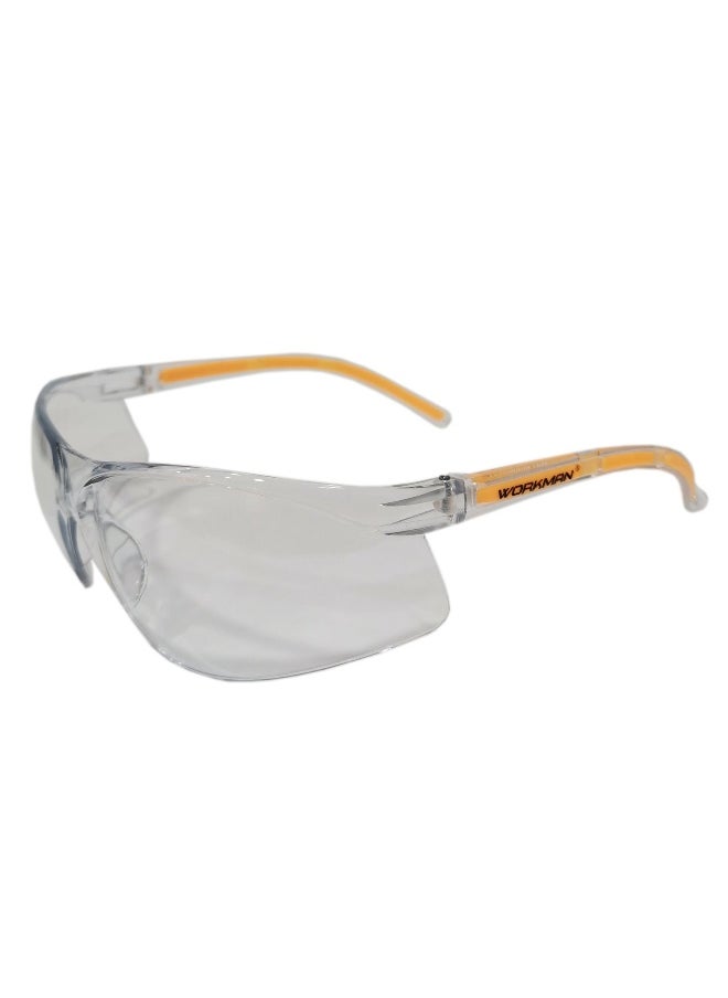 Workman - SG3010C MYNA Safety Goggles | Clear Glasses, Dust Protection, Impact & Scratch-Resistant Safety Glasses for Industrial & Construction Sites | Pack of 1 - Image 1