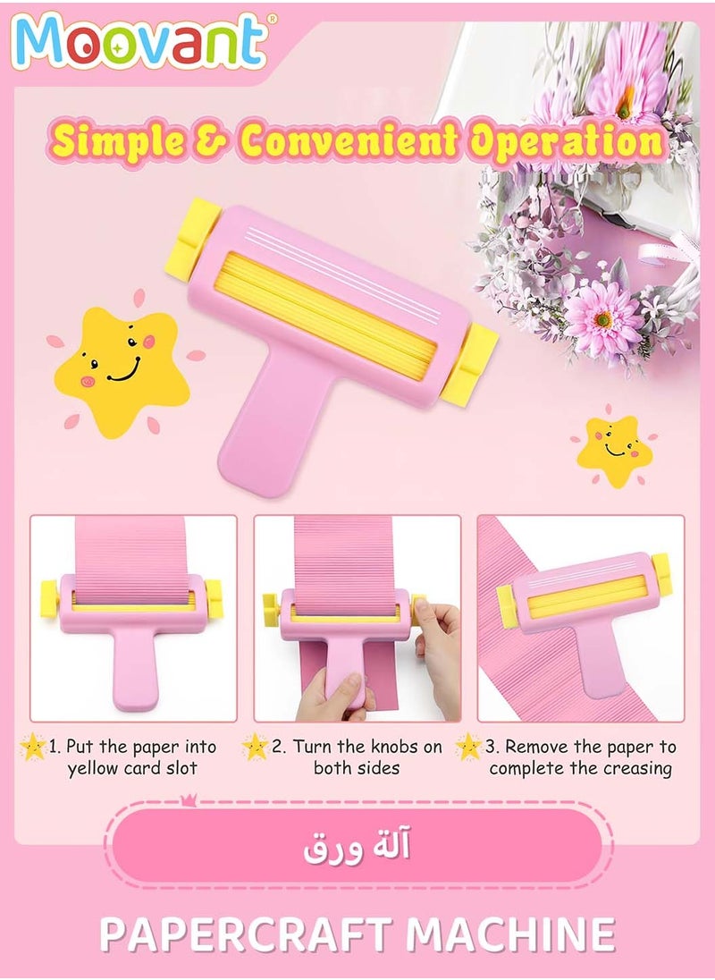 Moovant Paper Crimper for Crafts, Handmade Art Paper Crafts for DIY, Paper Craft Tools with Wave Shape, Arts Crafts Paper Decoration for Kids Manual work  - Image 4