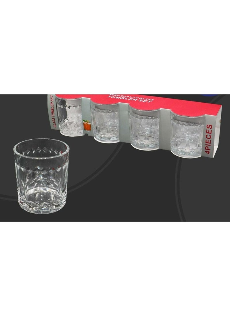 Generic Short glass cups - 4 pieces 