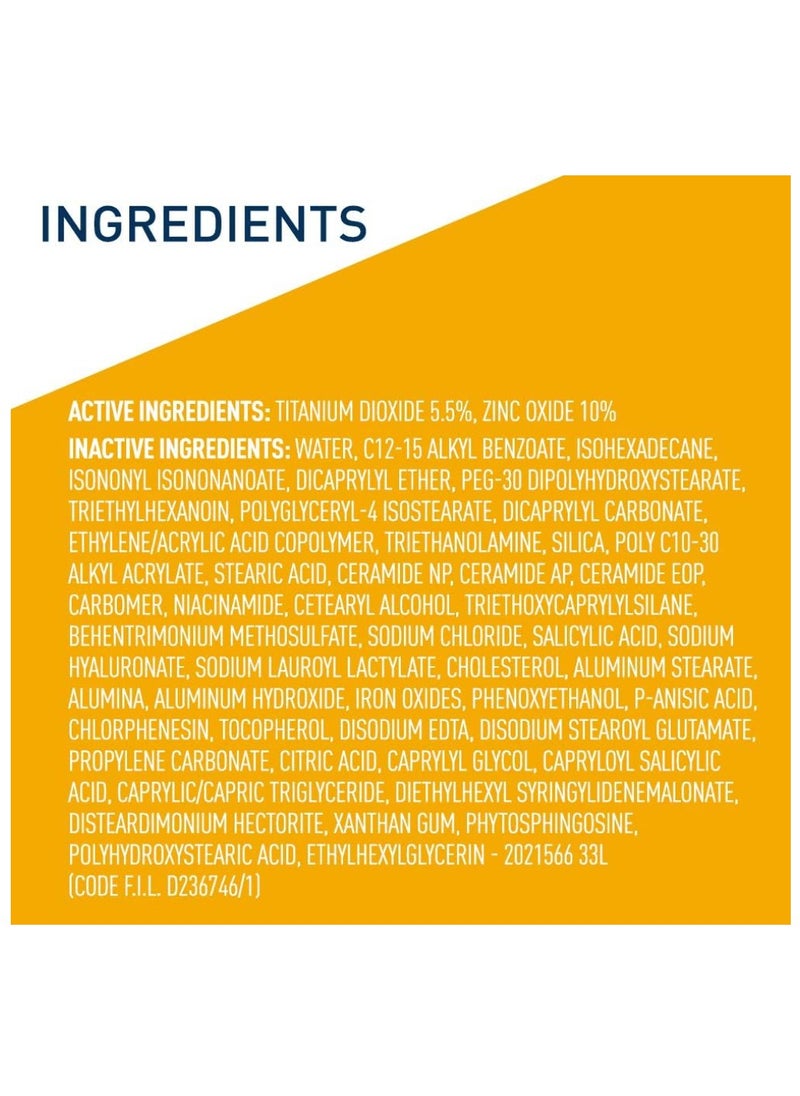 CERA - CeraVe Tinted Sunscreen with SPF 30 | Hydrating Mineral Sunscreen With Zinc Oxide & Titanium Dioxide | Sheer Tint for Healthy Glow | 1.7 Fluid Ounce - Image 1