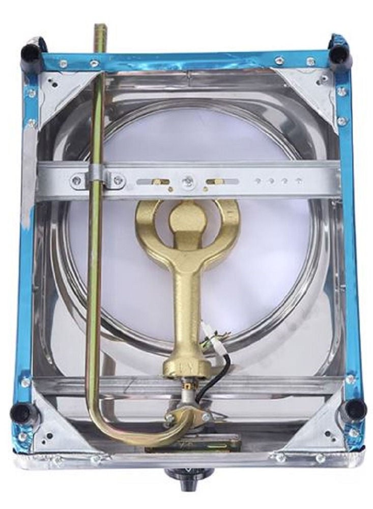 REFURA Single-Burner Gas Hob/Cooker - Attractive Design, Gas Range Single Burner Stove Cooktop, Auto Ignition, Outdoor Grill, Camping Stoves| Stainless Steel Body RE-8011 - Image 4