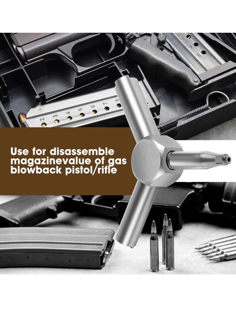 Generic - Electrical Cabinet Key, Triangle Utilities Key, Gas Valve Key for Opening GBB Pistol, for Electric Cabinet Plumbing Valve, Spigots, Silver - Image 1