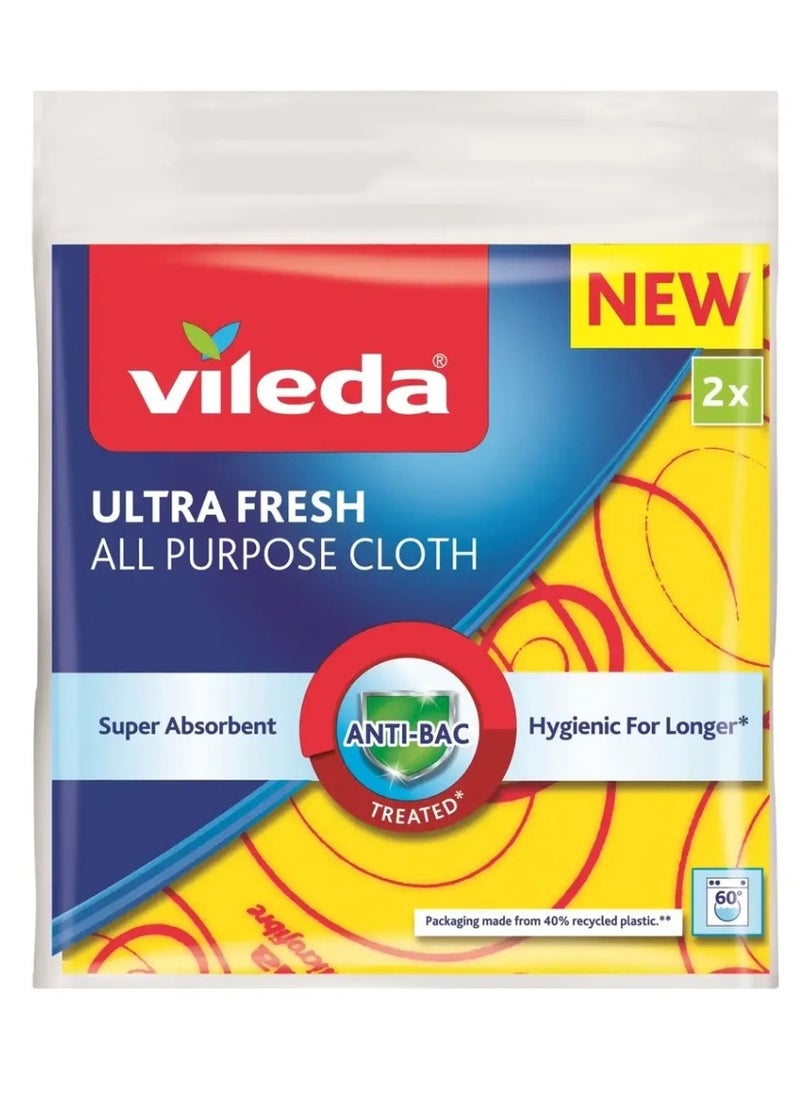 Vileda Vileda Ultra Fresh All Purpose Cloth Pack (2 Pc.) 