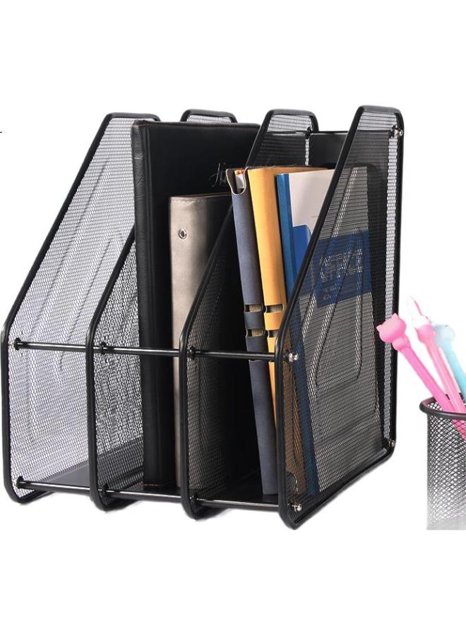 Tango File Organizer, Metal File Holder, Document Rack, File Basket, Archive Shelf, Triple, Desktop Office Stationery, Office Supplies, Durable And Sturdy - Image 3